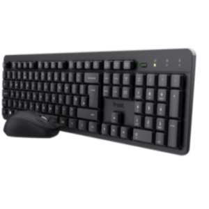Combo Trust Teclado Mouse Inalámbrico Silencioso 25356