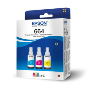 Tinta Epson T664 Pack 3 Colores EcoTank Original