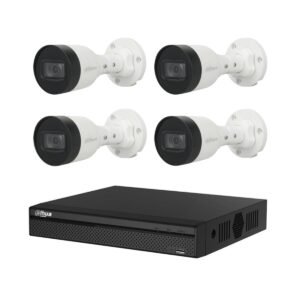 Dahua Kit de 4  cámaras 2MP 4 CH, HDCVI- 1.0.01.12.26411