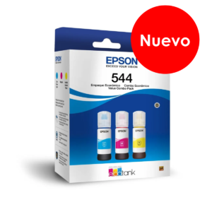 Epson botella de tinta T544 pack de 3 colores cian magenta y amarillo - T544520-3P