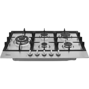 Estufa Empotrable Gas 30" Midea MTGB30TL3402GS Silver
