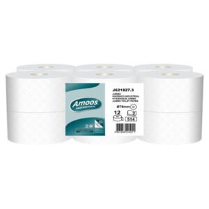 Amoos toalla de manos 160 mts doble hoja pk 6 rollos J631606.2