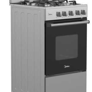 Cocina Gas 20" 4Q Hierro Midea MGS20F0BKAGG