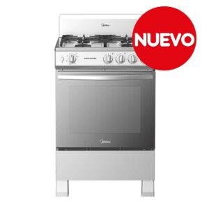 Cocina Gas Midea 24” 4 Quemadores MGS24FS1BIABG