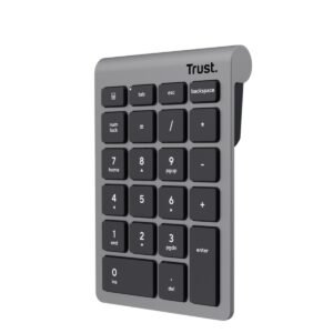 Teclado Numérico Trust Inalámbrico Plata 25709